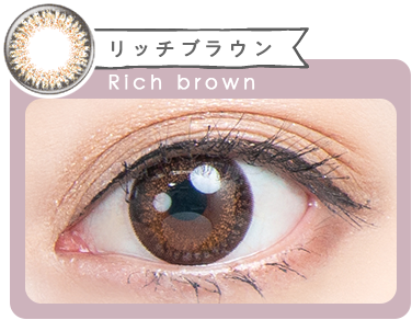 natural Lovely by eyelist リッチブラウン